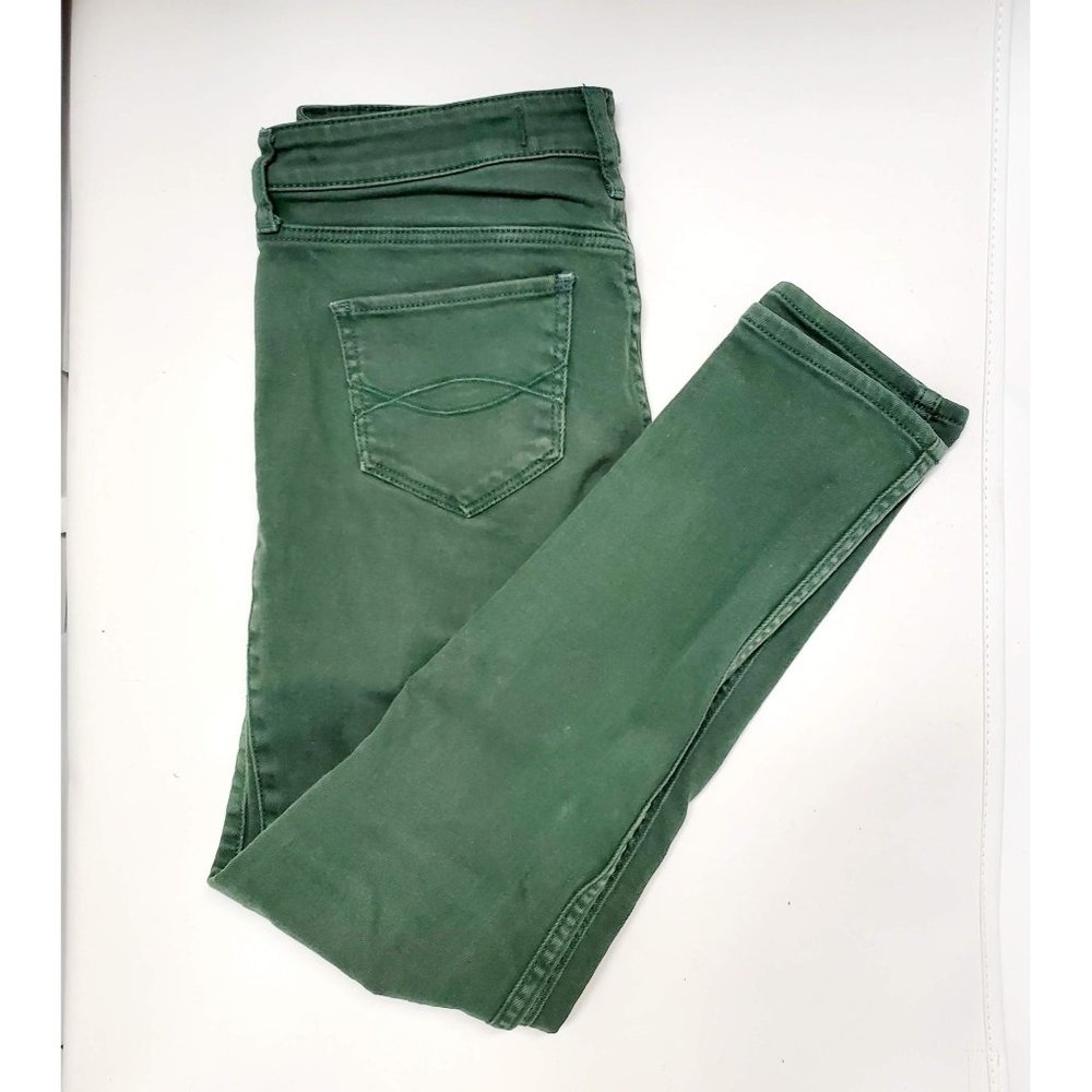 Abercrombie & Finch Skinny Jean Green Women's Size 4 (WP229)